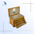 Wholesale custom classic luxury small wooden jewellery boxes